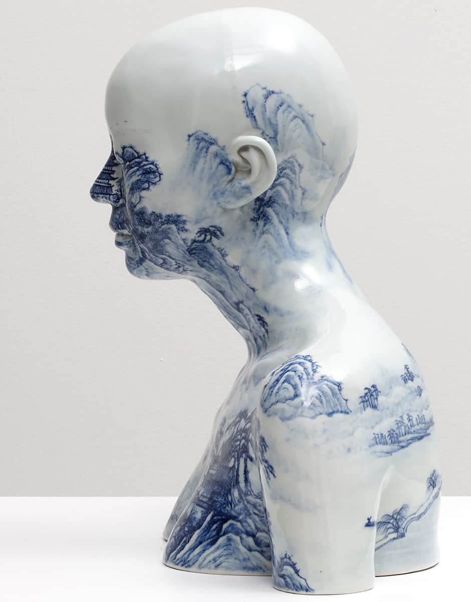 China China | Buste 81 | Paysage en blue-et-blanc | Ah Xian ©